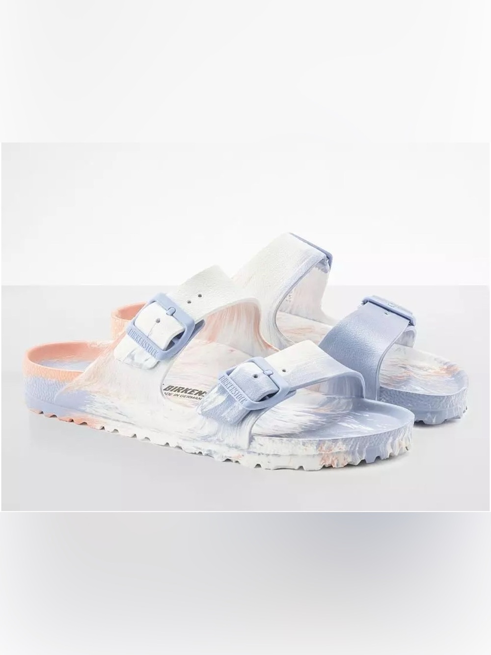 Birkenstock Kids' Arizona EVA Sandals in Multi Coral Peach Sz 32/US 1
